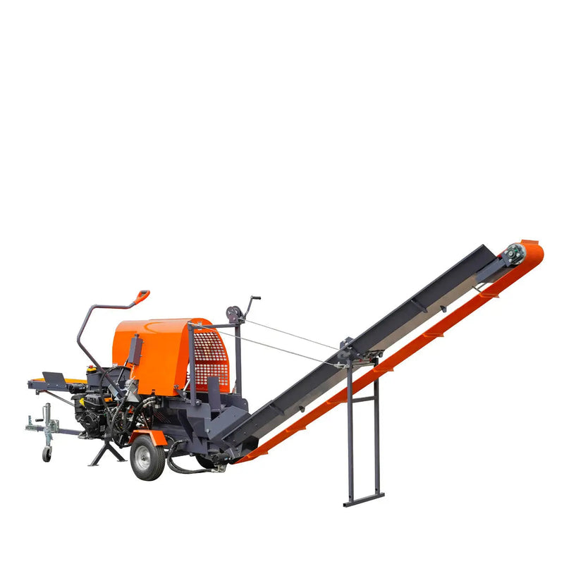 Firewood Log Splitter Processor Conveyor, 15" x 24" Log Capacity, 14 HP Kohler Engine, 18" STIHL Chainsaw, GMD-GLS20