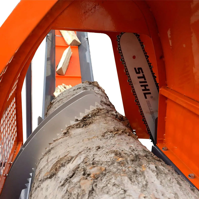Firewood Log Splitter Processor Conveyor, 15" x 24" Log Capacity, 14 HP Kohler Engine, 18" STIHL Chainsaw, GMD-GLS20
