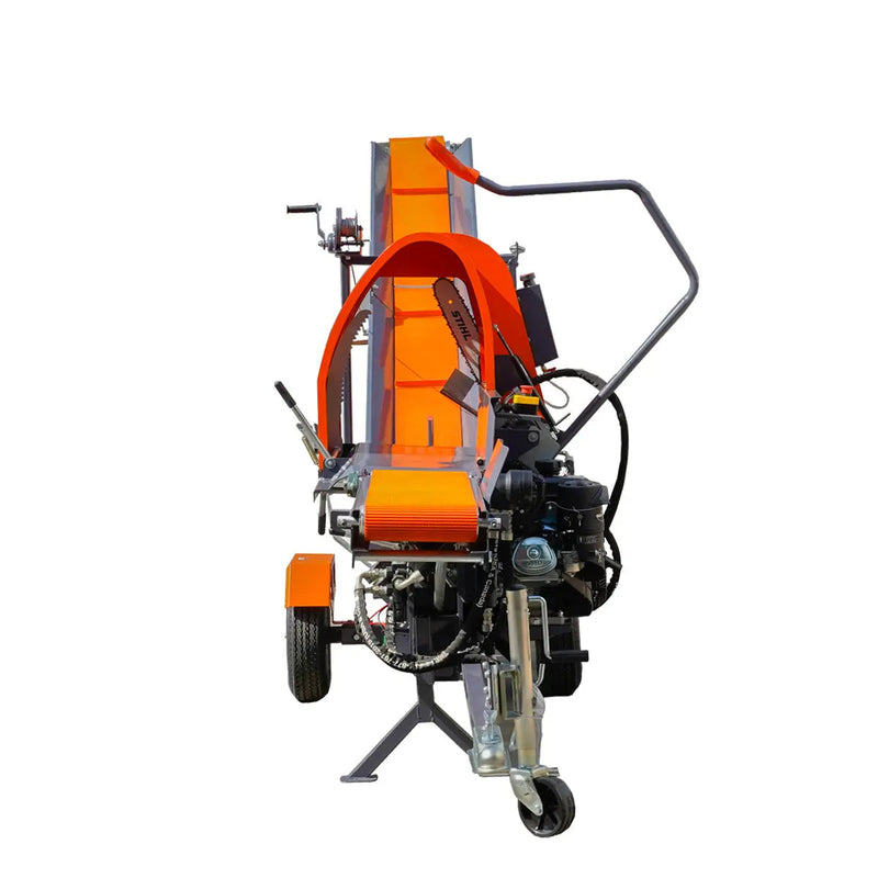 Firewood Log Splitter Processor Conveyor, 15" x 24" Log Capacity, 14 HP Kohler Engine, 18" STIHL Chainsaw, GMD-GLS20
