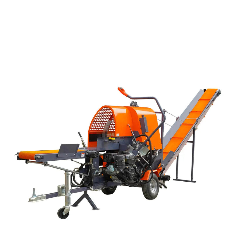 Firewood Log Splitter Processor Conveyor, 15" x 24" Log Capacity, 14 HP Kohler Engine, 18" STIHL Chainsaw, GMD-GLS20