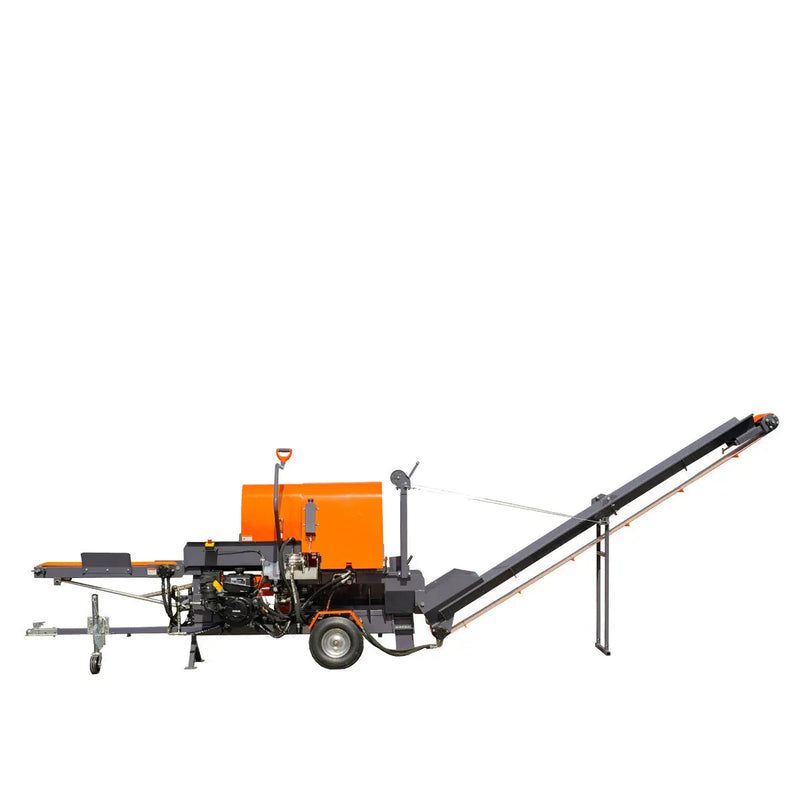 Firewood Log Splitter Processor Conveyor, 15" x 24" Log Capacity, 14 HP Kohler Engine, 18" STIHL Chainsaw, GMD-GLS20
