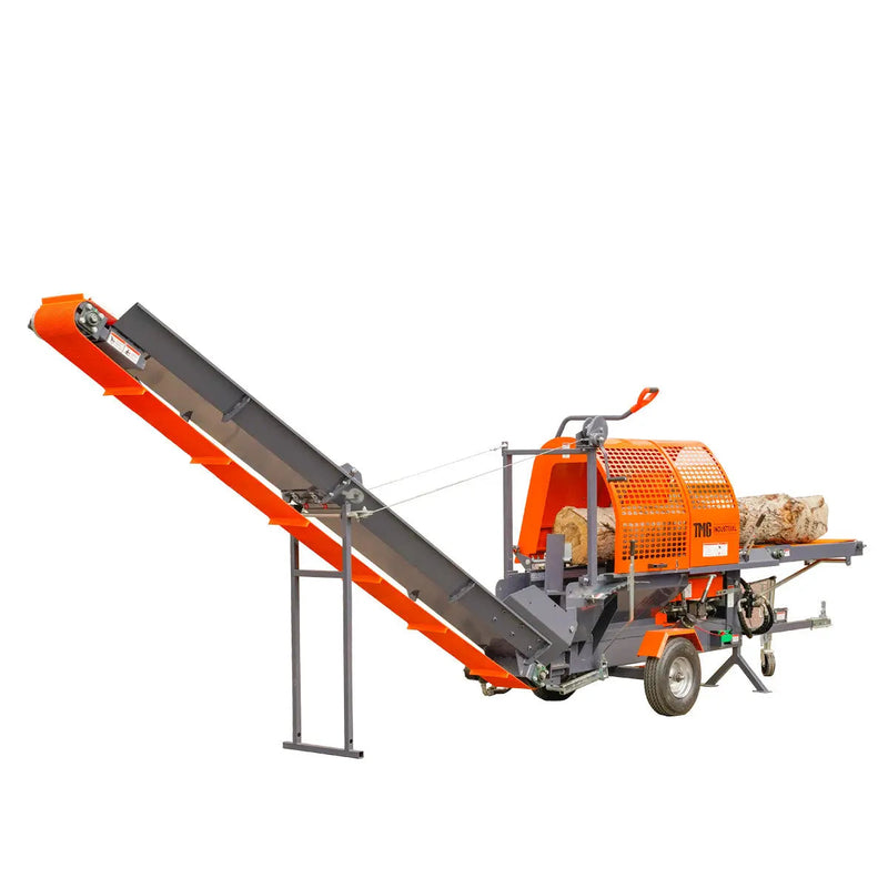 Firewood Log Splitter Processor Conveyor, 15" x 24" Log Capacity, 14 HP Kohler Engine, 18" STIHL Chainsaw, GMD-GLS20