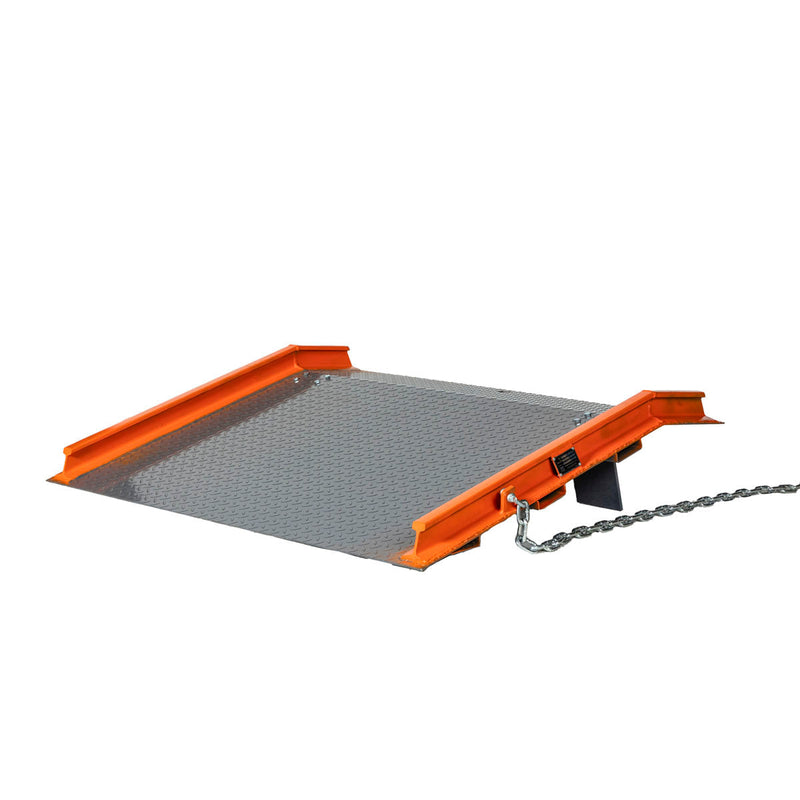 Forklift Ramp 60" x 48", 53-½" Usable Ramp Width, Locking Legs & Side Curbs, GMD-FLR13