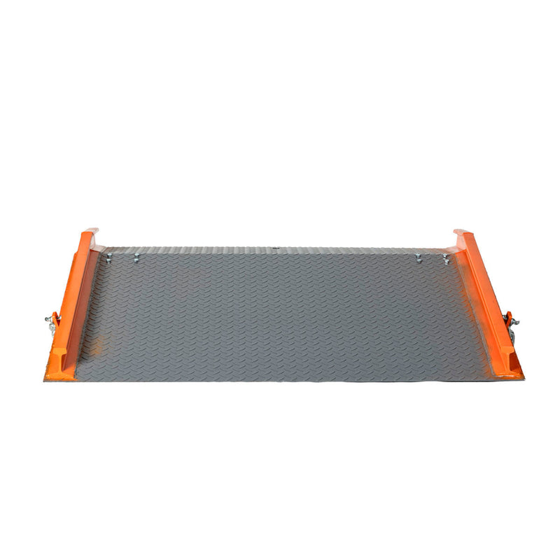 Forklift Ramp 60" x 48", 53-½" Usable Ramp Width, Locking Legs & Side Curbs, GMD-FLR13