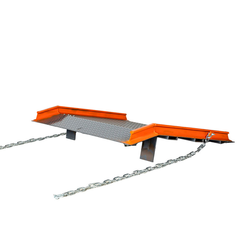 Forklift Ramp 60" x 48", 53-½" Usable Ramp Width, Locking Legs & Side Curbs, GMD-FLR13
