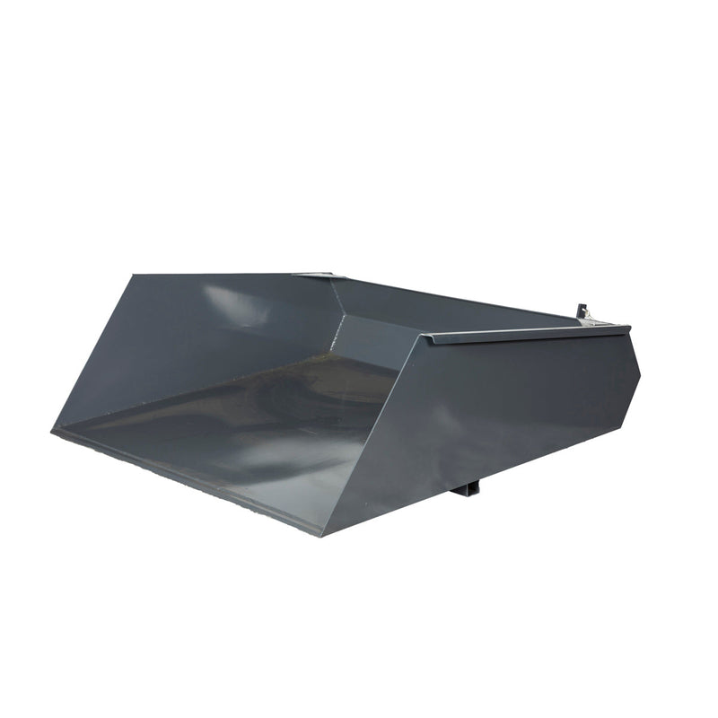 Forklift Snow Bucket, 64” x 55” Work Capacity, 90° Dump Angle, Beveled Edge Design, GMD-FSB64