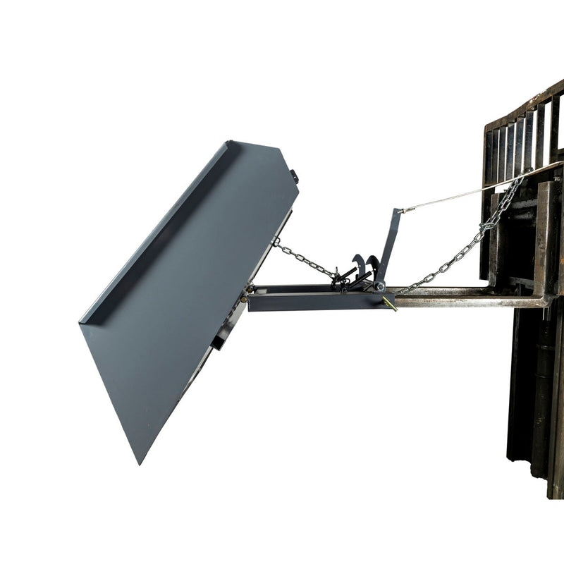 Forklift Snow Bucket, 64” x 55” Work Capacity, 90° Dump Angle, Beveled Edge Design, GMD-FSB64