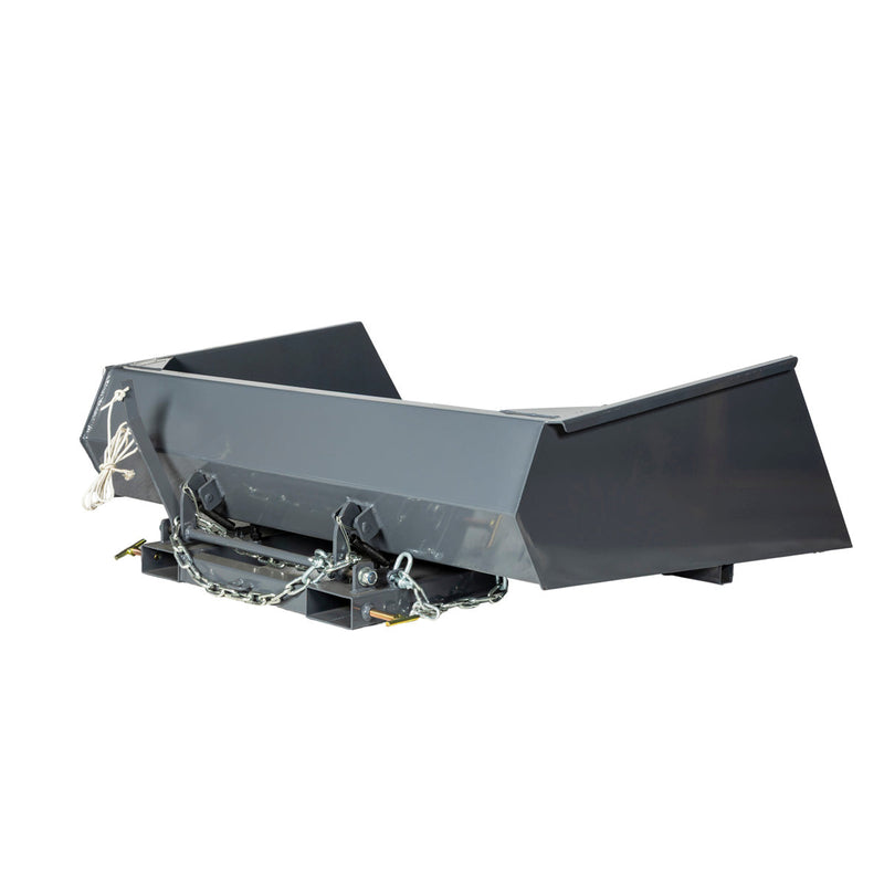 Forklift Snow Bucket, 64” x 55” Work Capacity, 90° Dump Angle, Beveled Edge Design, GMD-FSB64