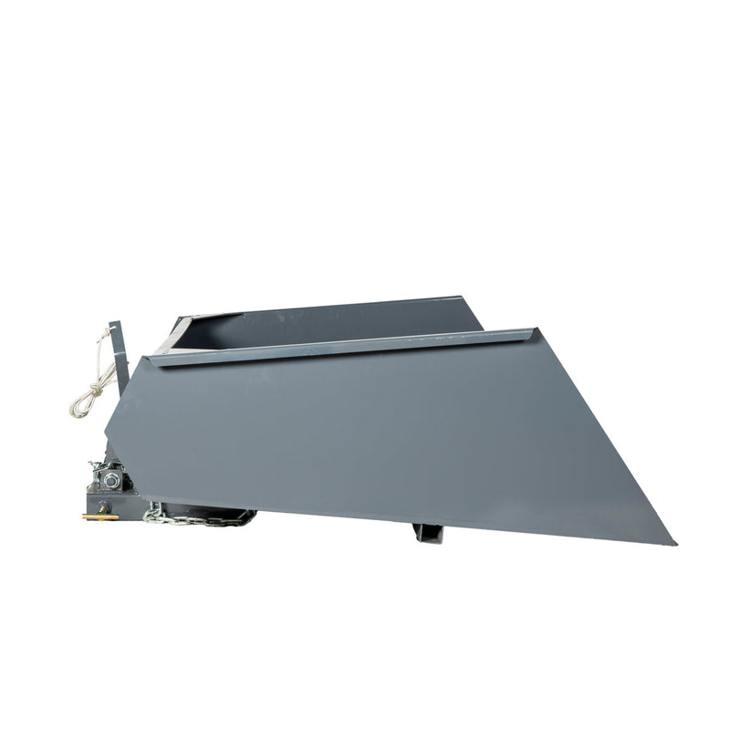 Forklift Snow Bucket, 64” x 55” Work Capacity, 90° Dump Angle, Beveled Edge Design, GMD-FSB64