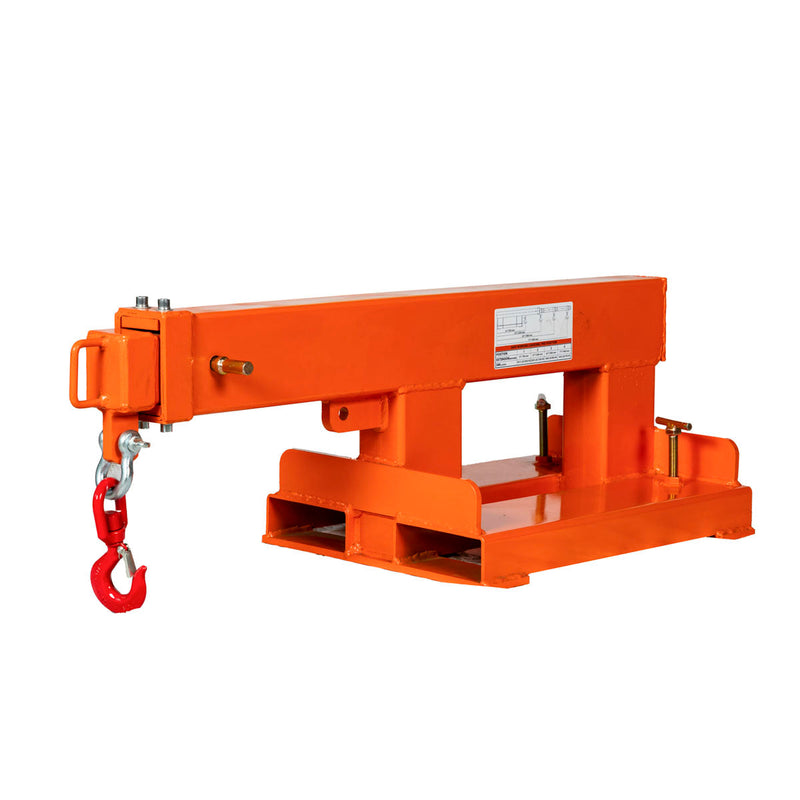 Forklift Telescoping Jib Crane, 2.5 Ton (5500 lb) Capacity, Adjustable 31”-77” Boom, GMD-FJC55T