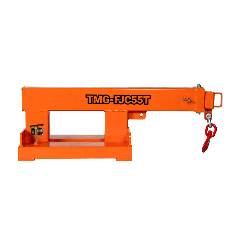 Forklift Telescoping Jib Crane, 2.5 Ton (5500 lb) Capacity, Adjustable 31”-77” Boom, GMD-FJC55T