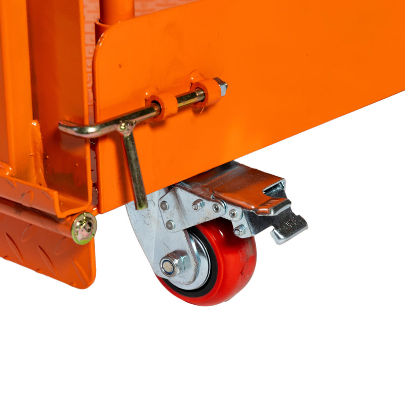 Forklift Work Platform 54”x54”, 3300 lb Capacity, Heavy-Duty Safety Cage with Access Ramp, GMD-FWP33