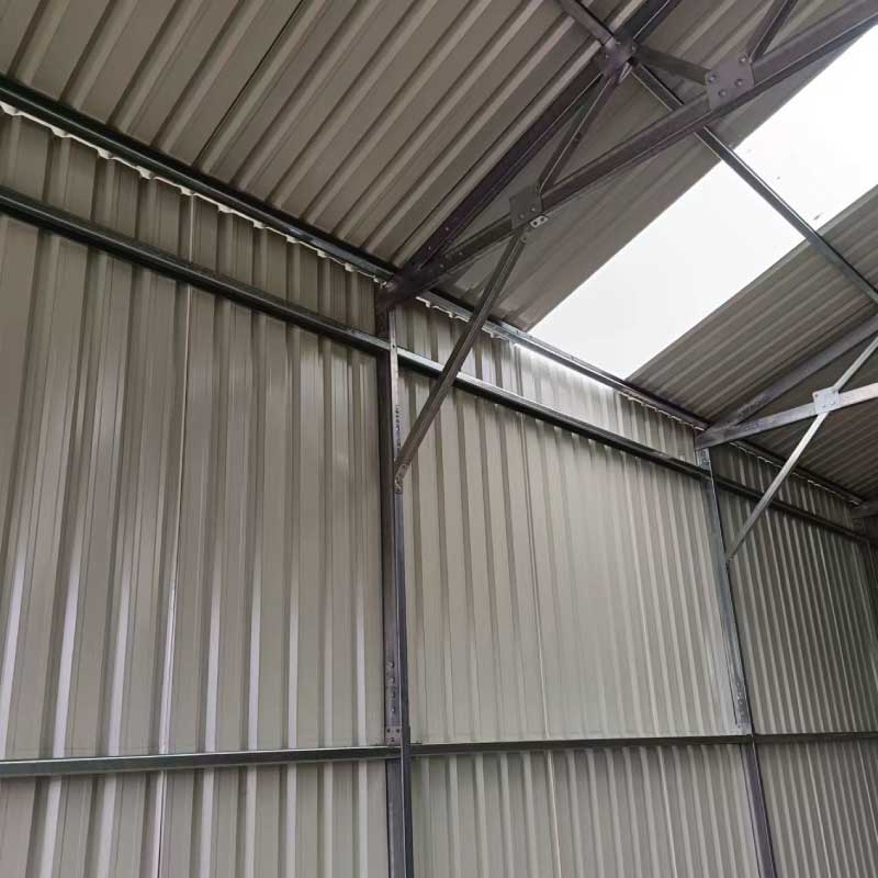30' x 30' Metal Garage Shed – Steel Building with 11' Clearance High Front Doors, Side Entry Door, 16 GA Steel Structure GMD-MS3030