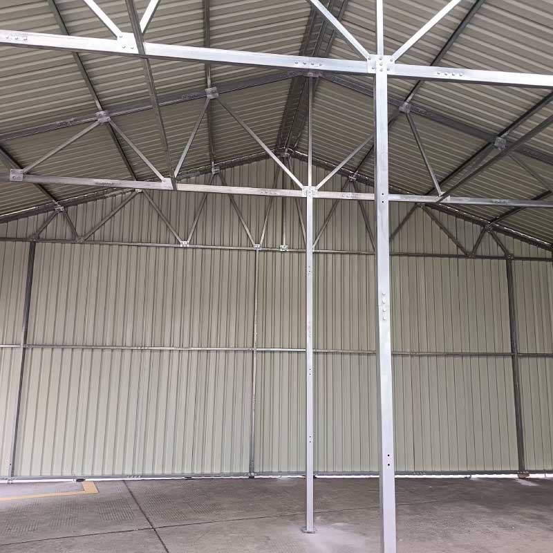 30' x 30' Metal Garage Shed – Steel Building with 11' Clearance High Front Doors, Side Entry Door, 16 GA Steel Structure GMD-MS3030