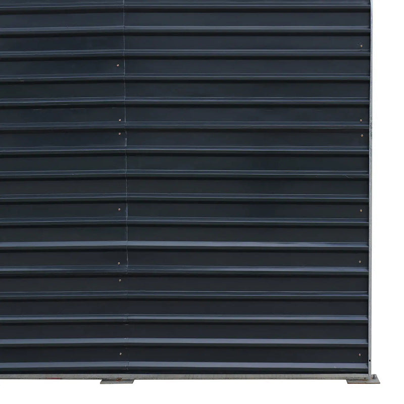 Metal Shed Carport Add-On Package Kit For GMD-MSC2020F And GMD-MSC2030F , Front Wall w/Roll Up Doors & Back Wall, GMD-MSC20-RD12