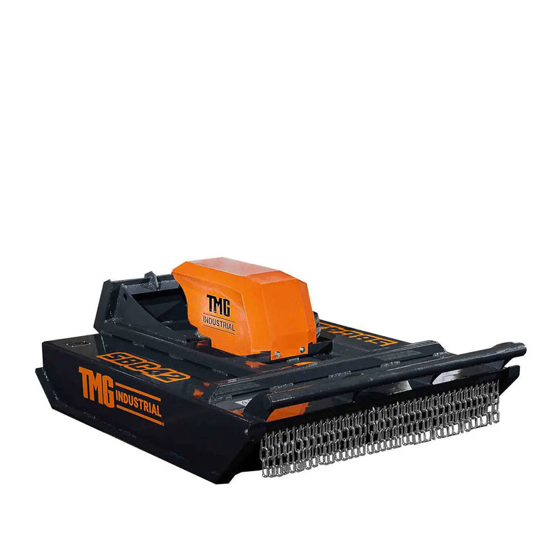Mini Skid Steer Rotary Brush Cutter, 42" Cut Width, 2-½" Capacity, Hydraulic Motor, Toro Style Mount Plate,GMD-SBC42