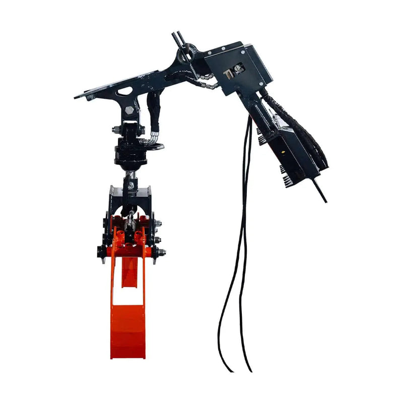 Mini Skid Steer Rotating Grapple, Toro Style Mount, 59" Grapple Opening, 1500 LB Lifting Capacity, 1.5-Ton Power Rotation, GMD-SLG59