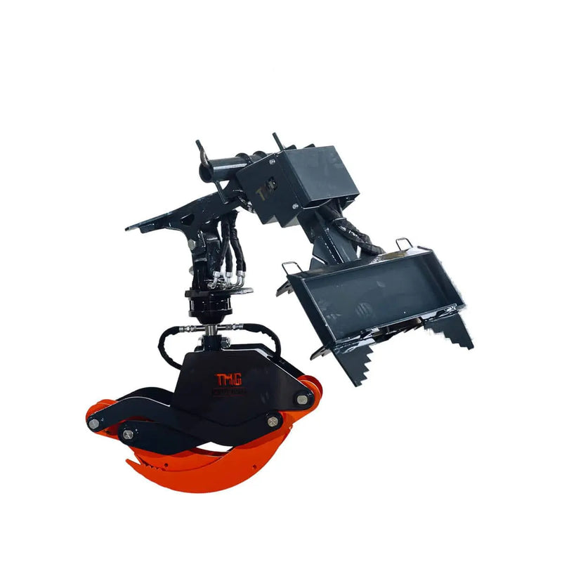 Mini Skid Steer Rotating Grapple, Toro Style Mount, 59" Grapple Opening, 1500 LB Lifting Capacity, 1.5-Ton Power Rotation, GMD-SLG59
