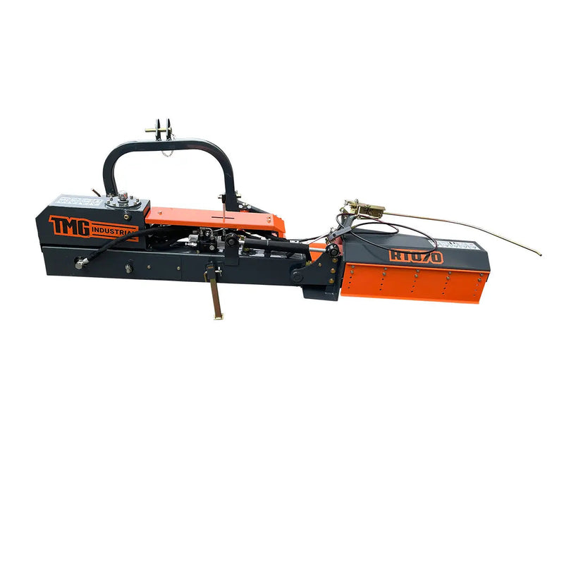 Obstacle Offset Rotary Side Tiller, 28" Working Width, 40-60 HP Tractors, Remote Control Directional Valve, 33 Durable Knives, GMD-RTO70