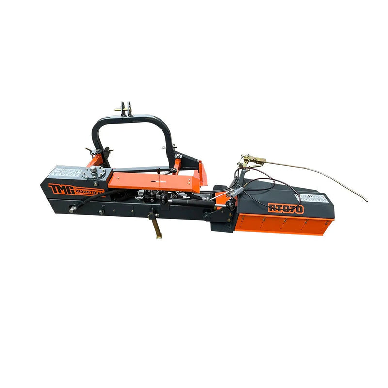 Obstacle Offset Rotary Side Tiller, 28" Working Width, 40-60 HP Tractors, Remote Control Directional Valve, 33 Durable Knives, GMD-RTO70