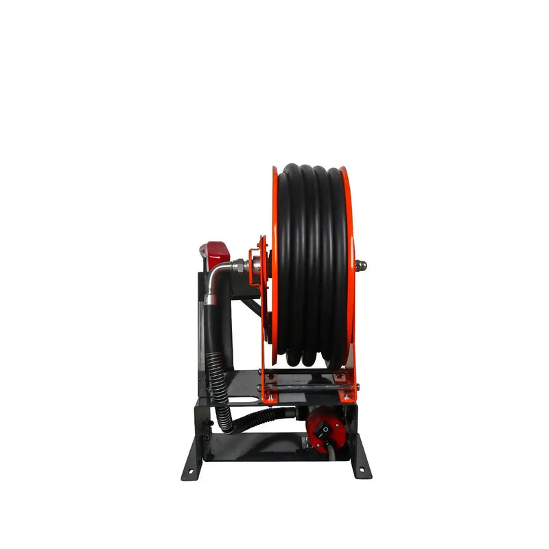 Portable Diesel Transfer Pump w/49' Hose Reel, Auto Shut Off, DC 12-Volt, 15 GPM, GMD-DFP10