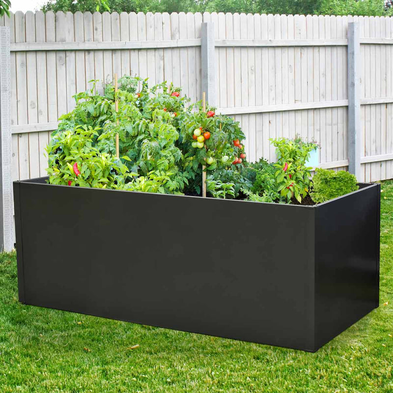 Rectangular Metal Raised Garden Bed, 79" Bed Planting, Garden Planter, Galvanized & Powder Coated, GMD-MGB79