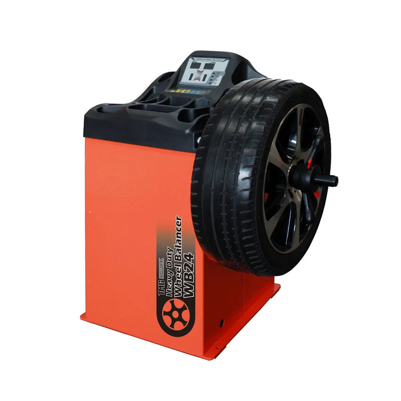 Self-Calibrating Wheel Balancer, 10"-24" Rim, Computerized, 220 RPM, +/- 1 g of Accuracy, ALU Balancing Modes, GMD-WB24