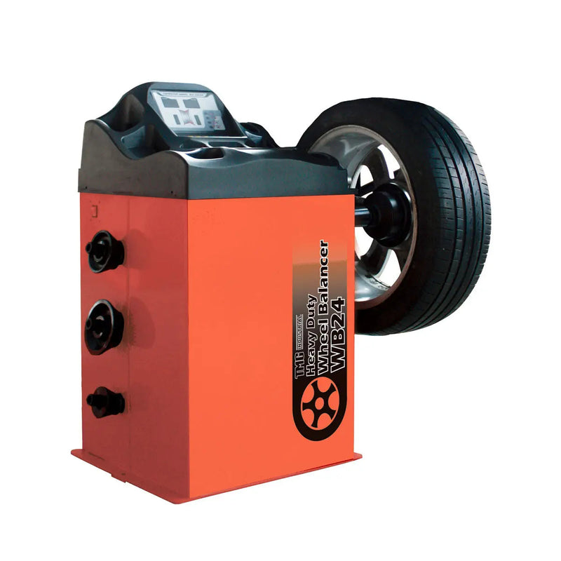 Self-Calibrating Wheel Balancer, 10"-24" Rim, Computerized, 220 RPM, +/- 1 g of Accuracy, ALU Balancing Modes, GMD-WB24