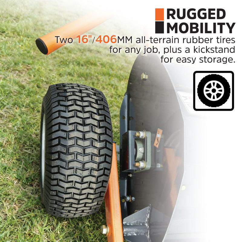 48" ATV Flail Mower Slasher with 14 HP Kohler Engine and Tow-Behind Side Shift, GMD-AFM48K
