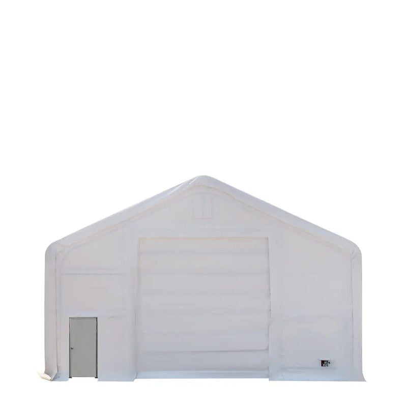 30' x 80' Dual Truss Storage Shelter with Heavy Duty 17 oz PVC Cover & Drive Through Doors, GMD-DT3082
