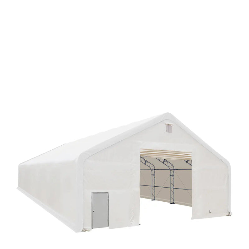 40' x 80' Dual Truss Storage Shelter with Heavy Duty 21 oz PVC Cover & Drive Through Doors, GMD-DT4082 (Previously DT4081)