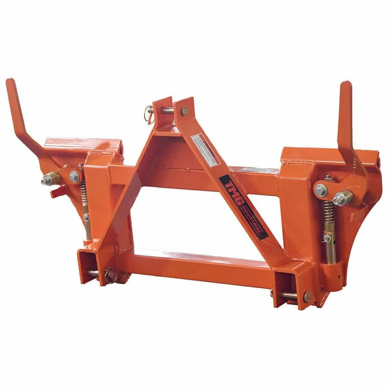3-Point CAT1 to Universal Quick Attach Adapter Skid Steers, 2200 Lb Capacity, 3-Point Hitch Connection, GMD-TQS04