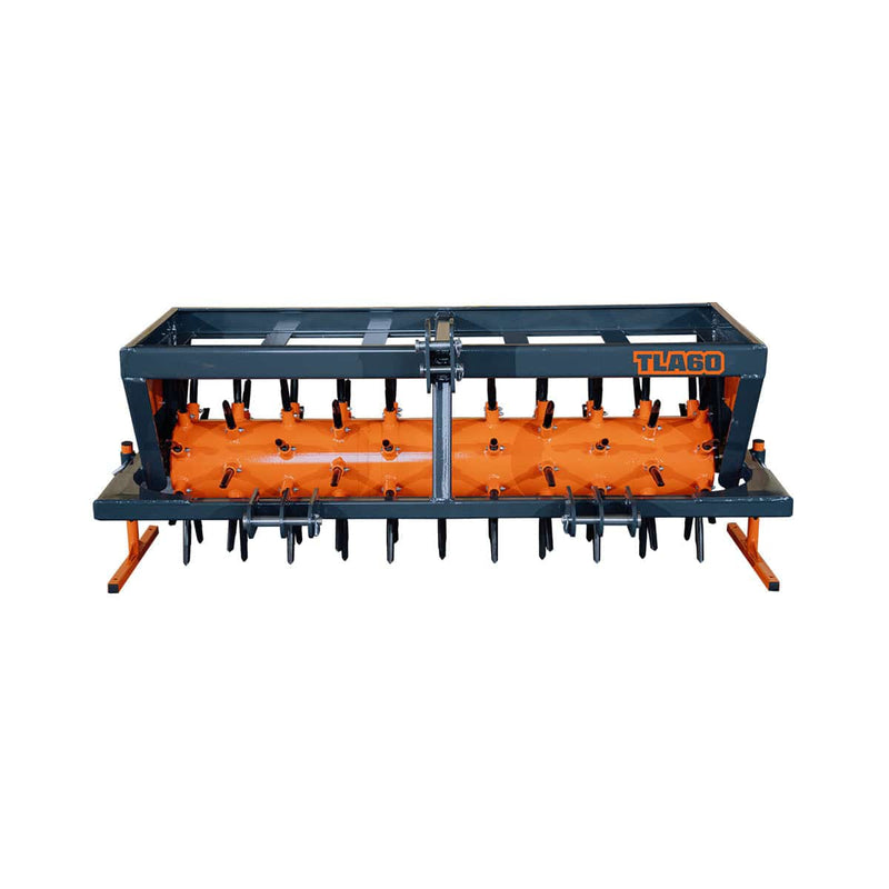 3 Point Hitch Drum Plug Aerator, 62" Working Width, Cat 1 & Cat 2 Tractors, 5" Plug Length, GMD-TLA60