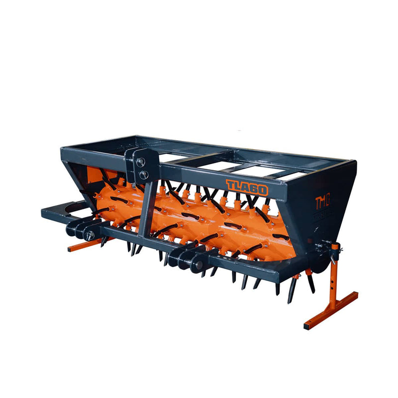 3 Point Hitch Drum Plug Aerator, 62" Working Width, Cat 1 & Cat 2 Tractors, 5" Plug Length, GMD-TLA60