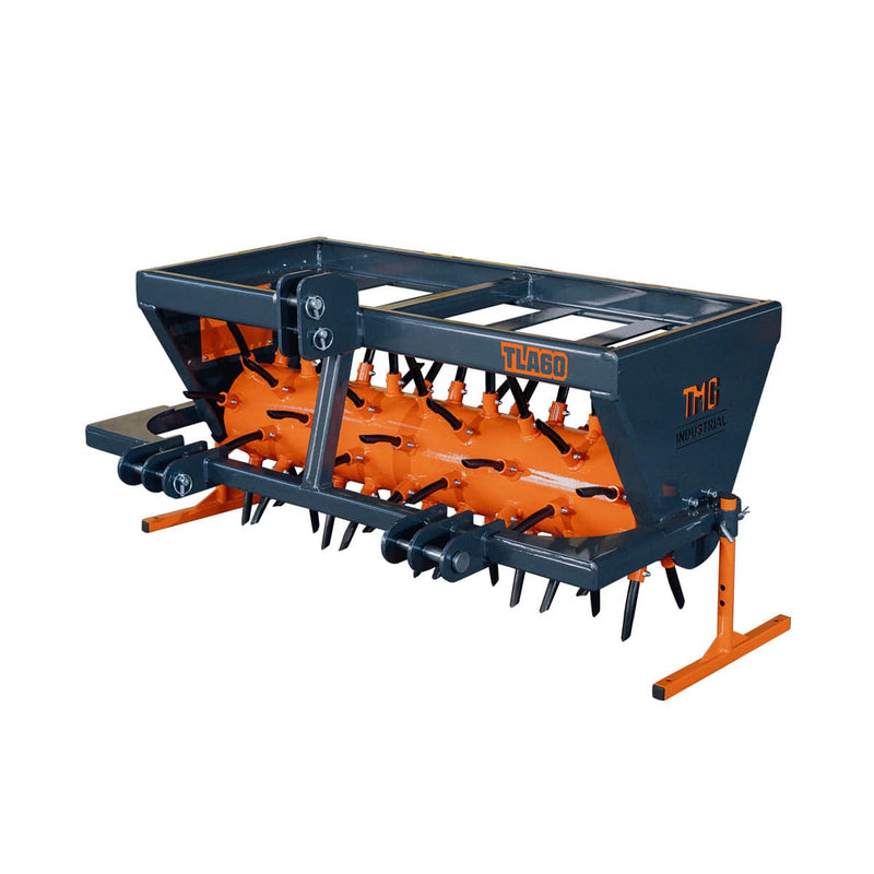 3 Point Hitch Drum Plug Aerator, 62" Working Width, Cat 1 & Cat 2 Tractors, 5" Plug Length, GMD-TLA60
