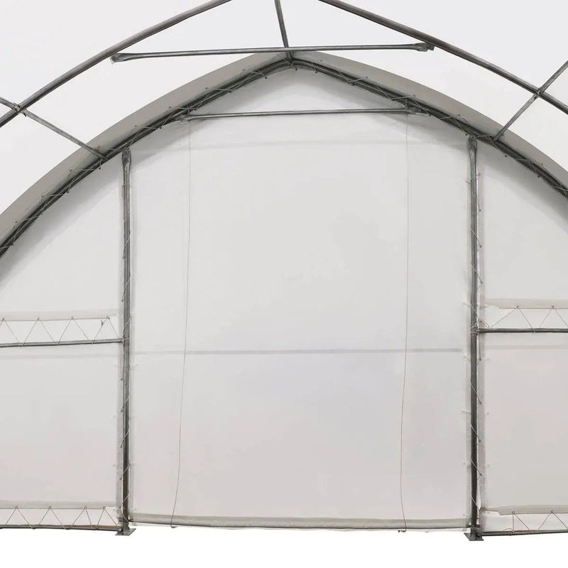 30' x 40' Peak Ceiling Storage Shelter with Heavy Duty 17 oz PVC Cover & Drive Through Doors, GMD-ST3040V