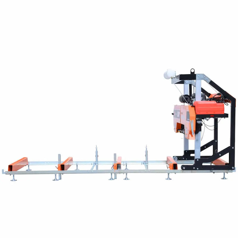 40" Portable Sawmill, 13' Track Length, 24 HP V-Twin Engine, 4-Post Carriage, 10 L Water Tank, EPA Certified Fuel Tank, GMD-PSM38