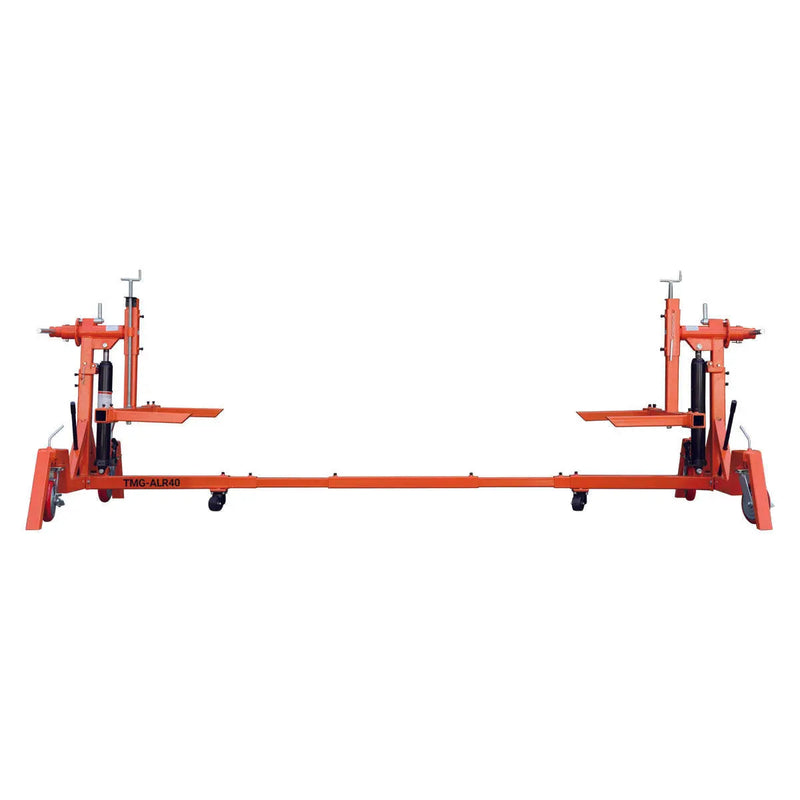 4000 LB Car Automotive Rotisserie, Dual Hydraulic Cylinders, 8" Locking Casters, 22' Working Length, GMD-ALR40
