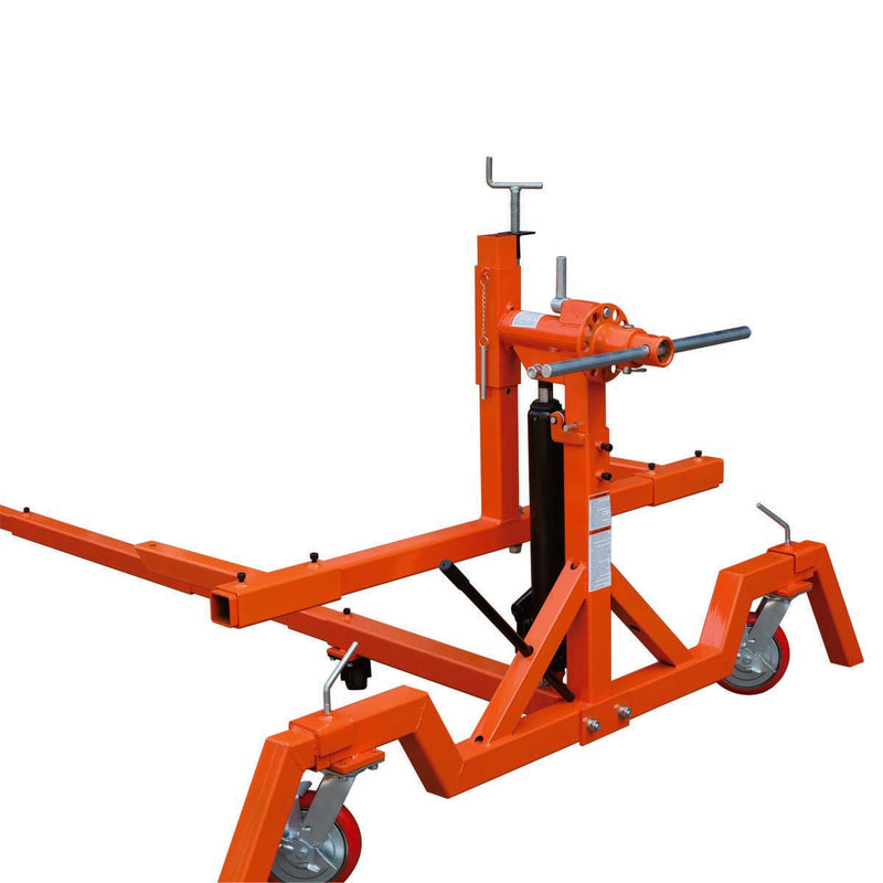 4000 LB Car Automotive Rotisserie, Dual Hydraulic Cylinders, 8" Locking Casters, 22' Working Length, GMD-ALR40