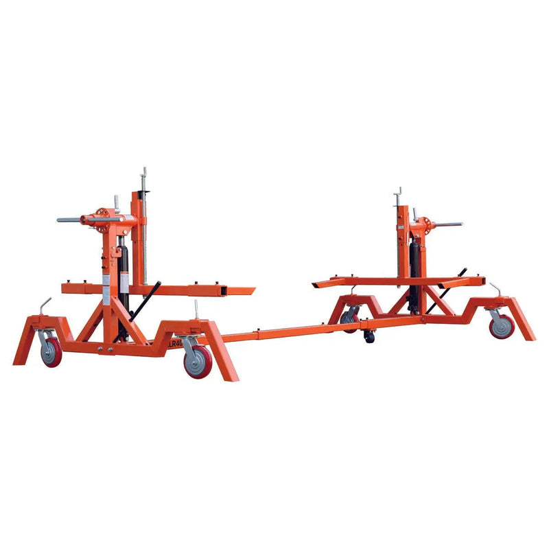 4000 LB Car Automotive Rotisserie, Dual Hydraulic Cylinders, 8" Locking Casters, 22' Working Length, GMD-ALR40
