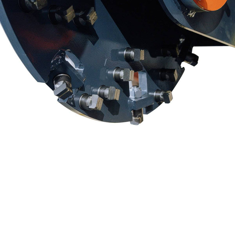 Skid Steer Stump Grinder, 24" Rotor Size, 7" Cutting Below Ground, Steel Carbide Teeth, GMD-SSG25