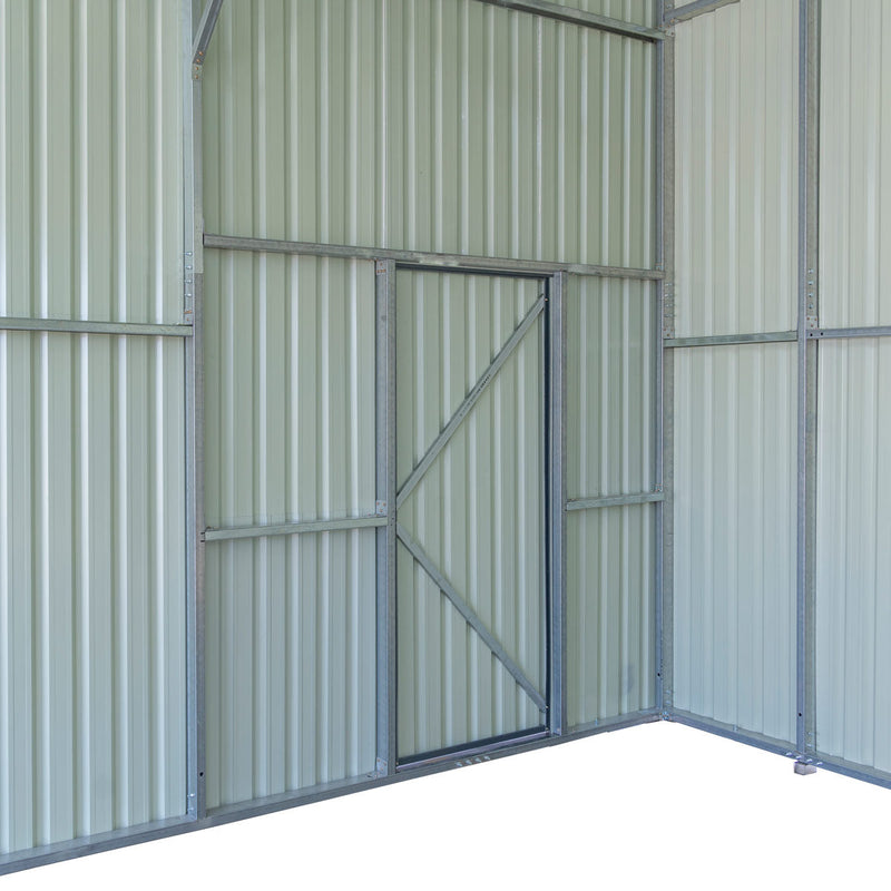 30' x 50' Metal Garage Shed – Steel Building with 11' Clearance High Front Doors, Side Entry Door, 16 GA Steel Structure GMD-MS3050