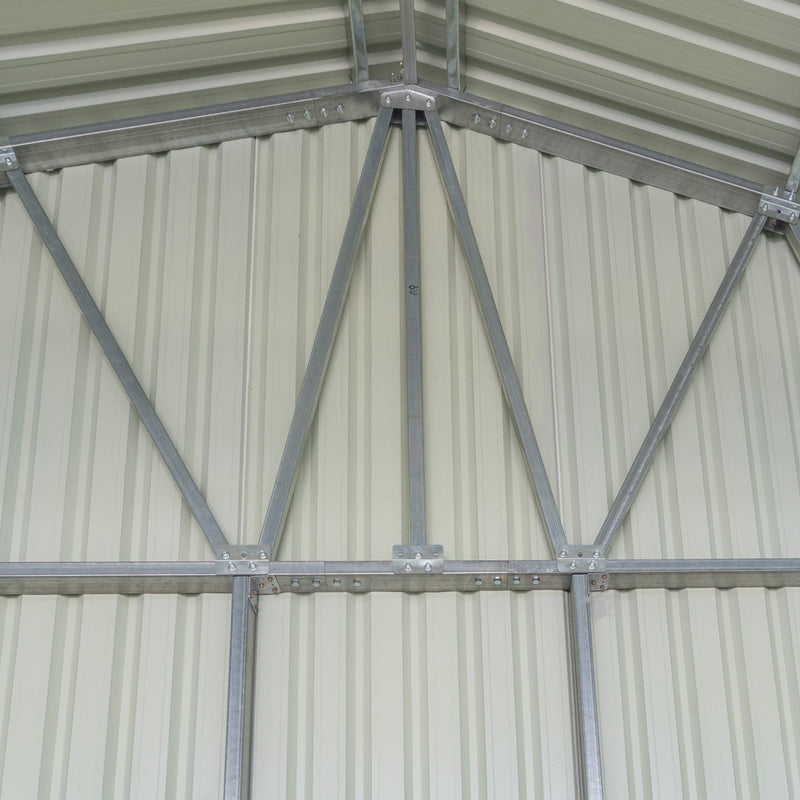 30' x 30' Metal Garage Shed – Steel Building with 11' Clearance High Front Doors, Side Entry Door, 16 GA Steel Structure GMD-MS3030