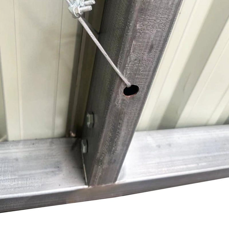 30' x 30' Metal Garage Shed – Steel Building with 11' Clearance High Front Doors, Side Entry Door, 16 GA Steel Structure GMD-MS3030