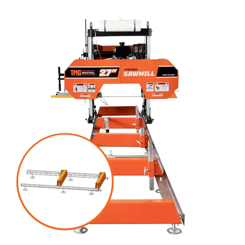 4-ft Track Extension Kit for GMD-PSM26, PSM27 and PSM27R Portable Sawmill, SKU# GMD-PSM27-4EX