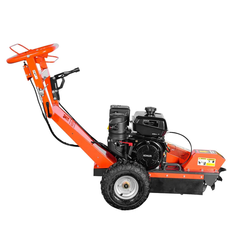 Walk-Behind Kohler Powered Stump Grinder, 9 Carbide Teeth, 24" Cutting Capacity, 14 HP Gasoline Engine, GMD-GSG9