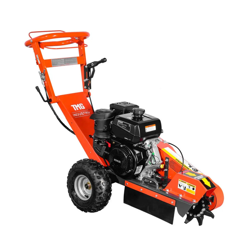 Walk-Behind Kohler Powered Stump Grinder, 9 Carbide Teeth, 24" Cutting Capacity, 14 HP Gasoline Engine, GMD-GSG9