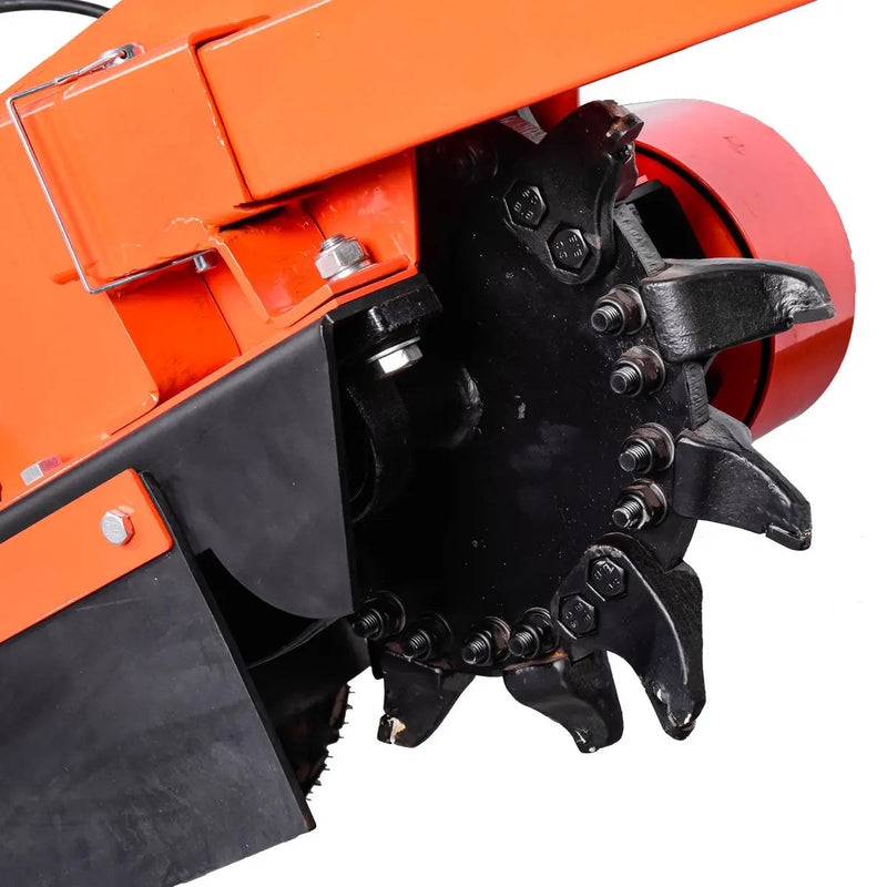 Walk Behind Kohler Powered Stump Grinder, ATV/UTV Tow Bar, 12 Carbide Teeth, 24" Cutting Capacity, 14 HP Gasoline Engine, GMD-GSG12