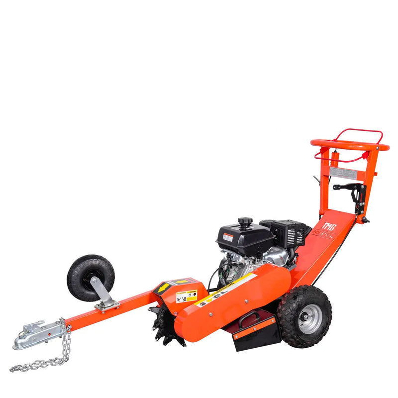 Walk Behind Kohler Powered Stump Grinder, ATV/UTV Tow Bar, 12 Carbide Teeth, 24" Cutting Capacity, 14 HP Gasoline Engine, GMD-GSG12