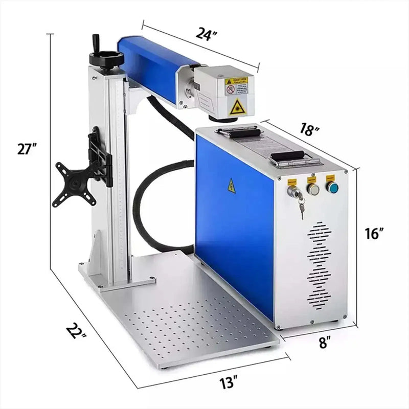 100W Fiber Laser Marking Machine 150 x 150mm JPT Source, Metal Engraver, DOBA-FL100